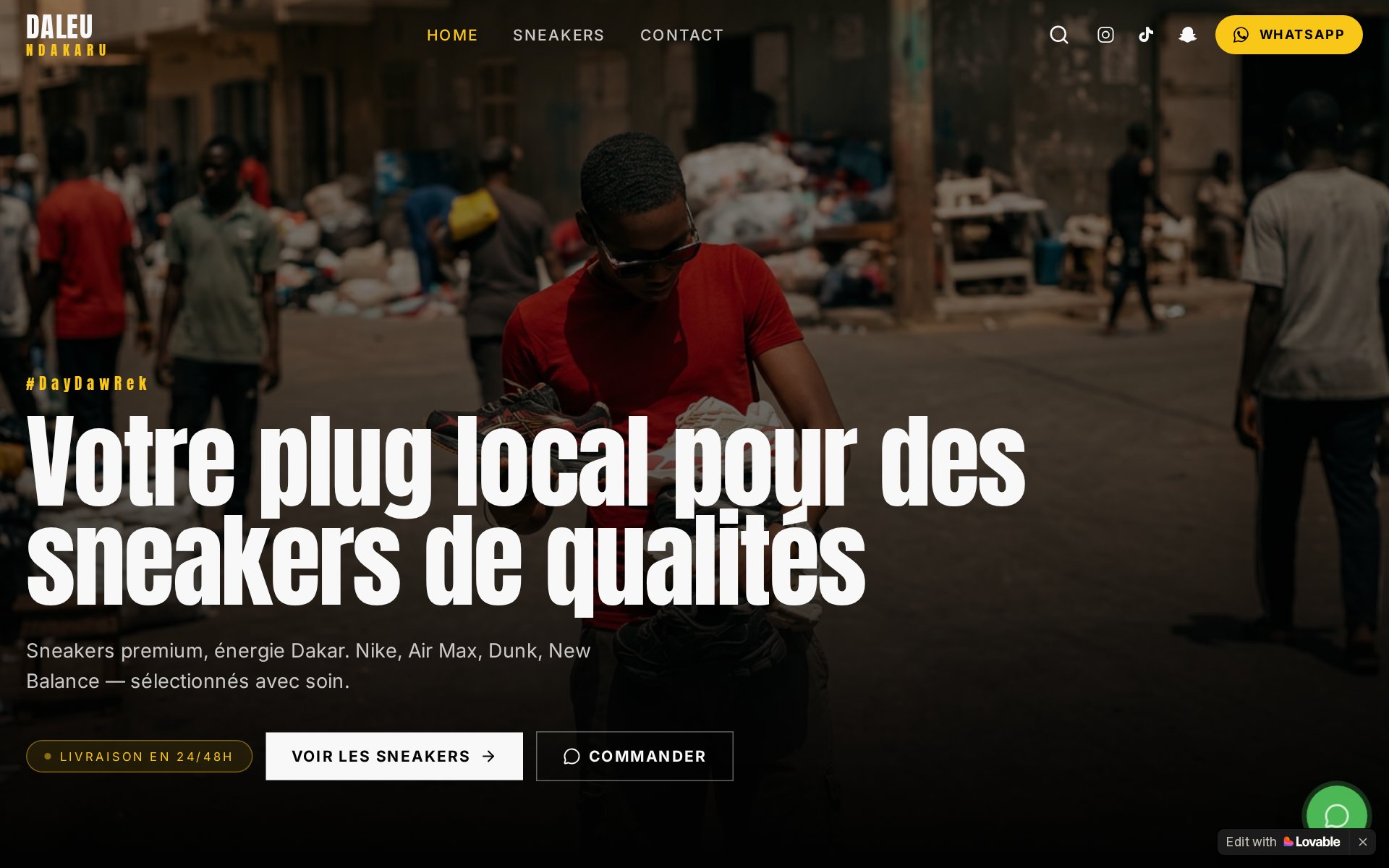 Aperçu du site Daleu Ndakaru
